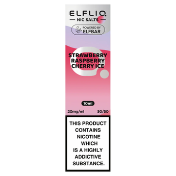 ElfLiq ELiquid By Elf Bar 10ml Strawberry Raspberry Cherry Ice