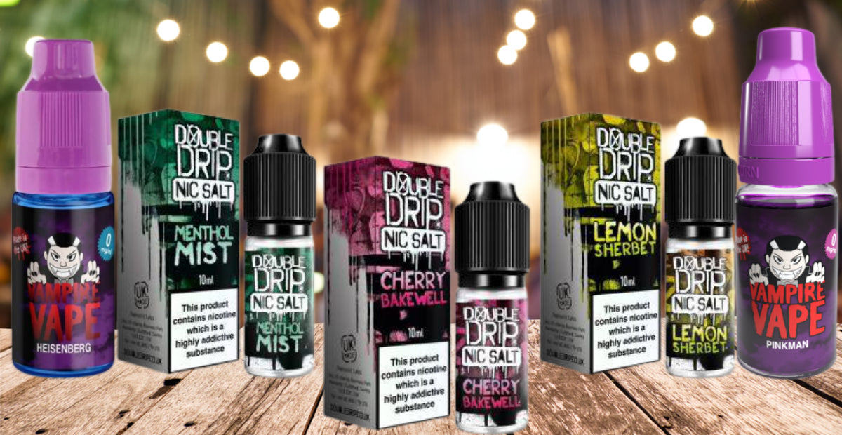 Pioneering E-Liquid Brands Face-Off: Vampire Vape vs. Double Drip Nic Vapesdirect Pioneering E-Liquid Brands Face-Off: Vampire Vape vs. Double Drip Nic Vapesdirect