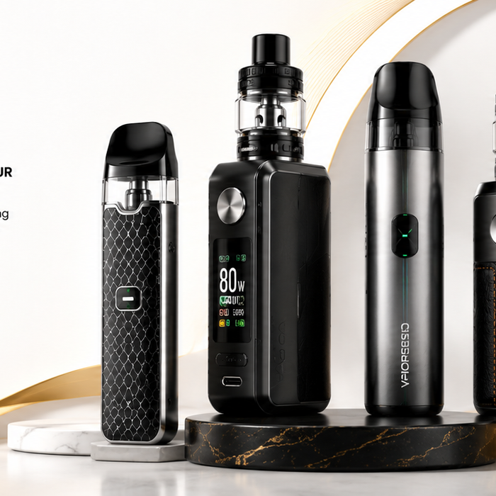 Popular refillable pod and mod-pod vape kits from trusted brands