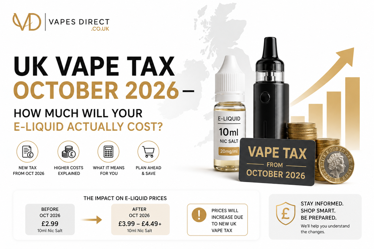 UK Vape Tax 2026: How Much Will E-Liquid Cost After October?