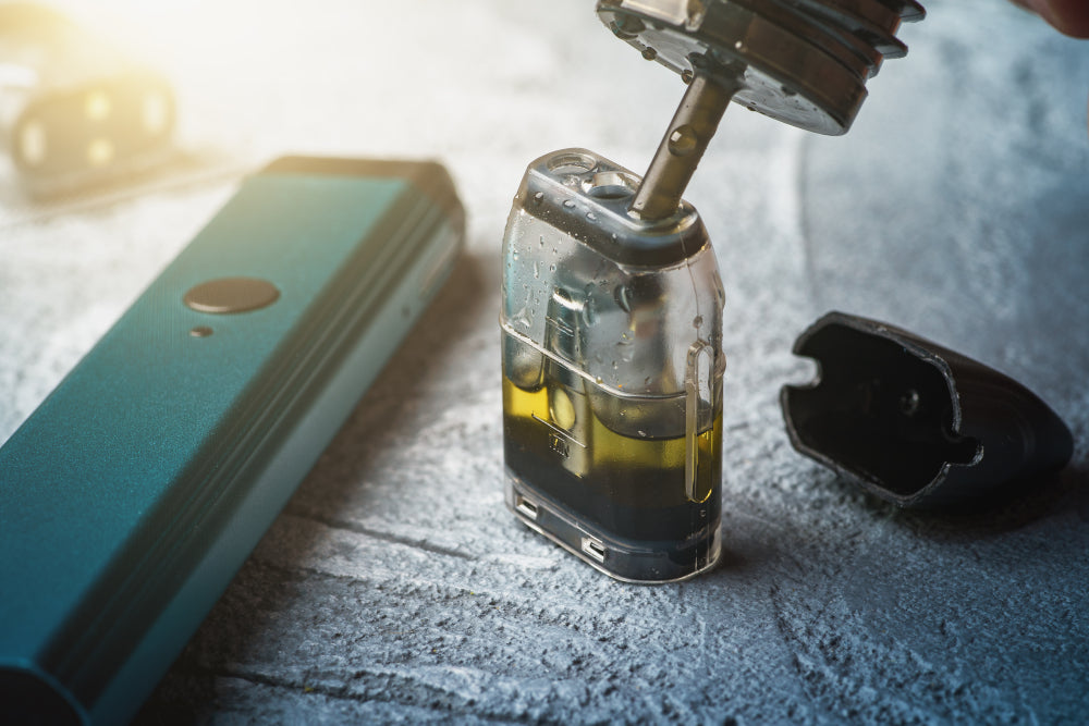 Vaping with nicotine salts