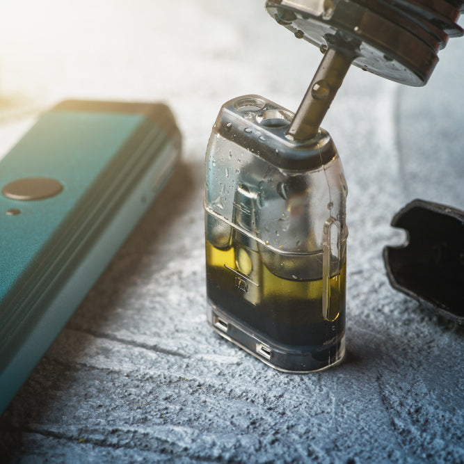 Vaping with nicotine salts