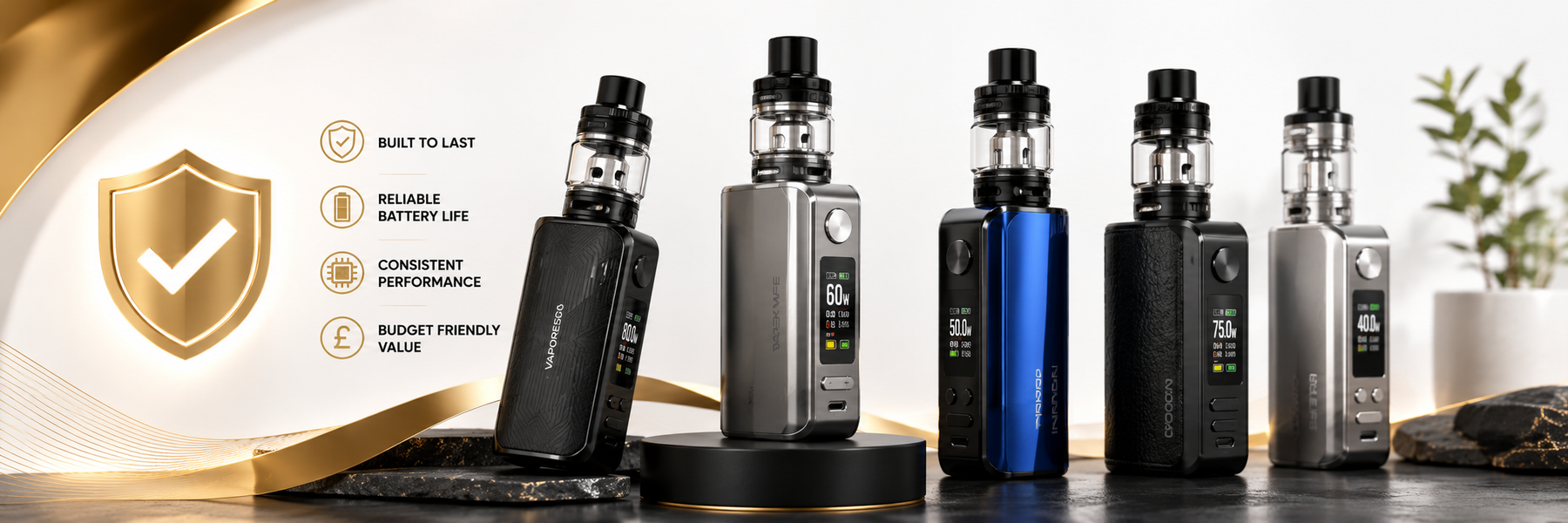 Budget vape mods from Voopoo and Geekvape with replaceable batteries
