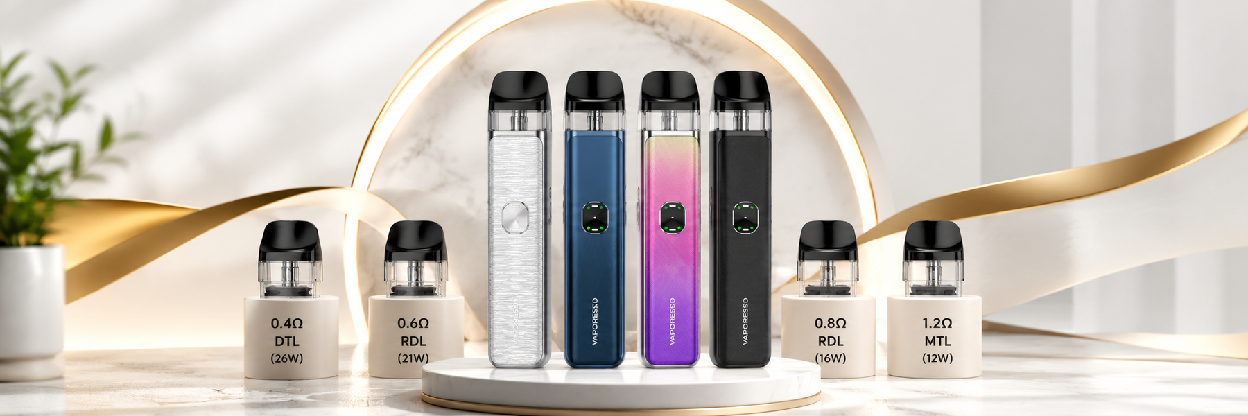 Vaporesso XROS 4 Mini and Nano pod kits with replacement pods