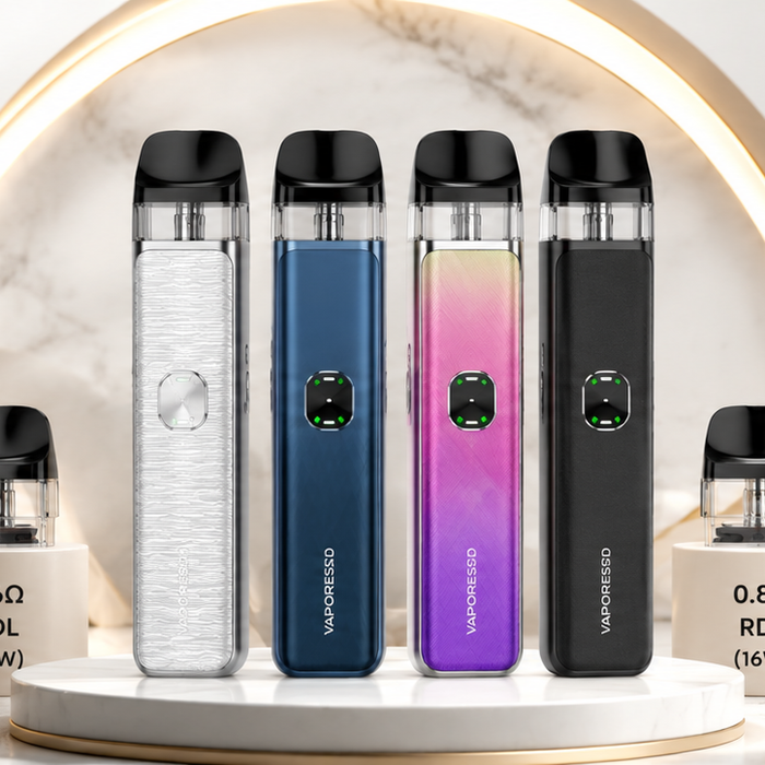 Vaporesso XROS 4 Mini and Nano pod kits with replacement pods
