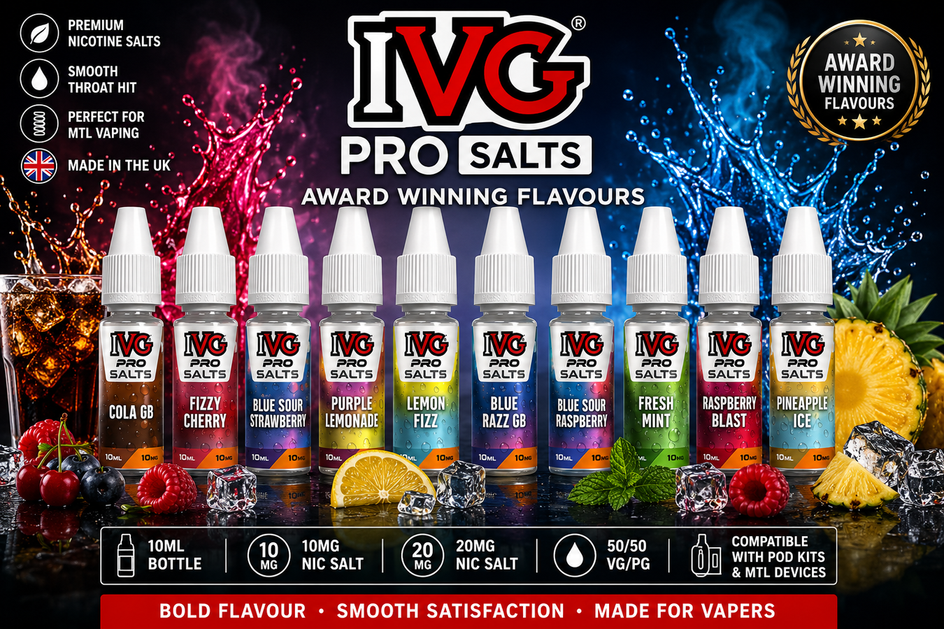 IVG Pro Salts Nic Salt E-Liquids