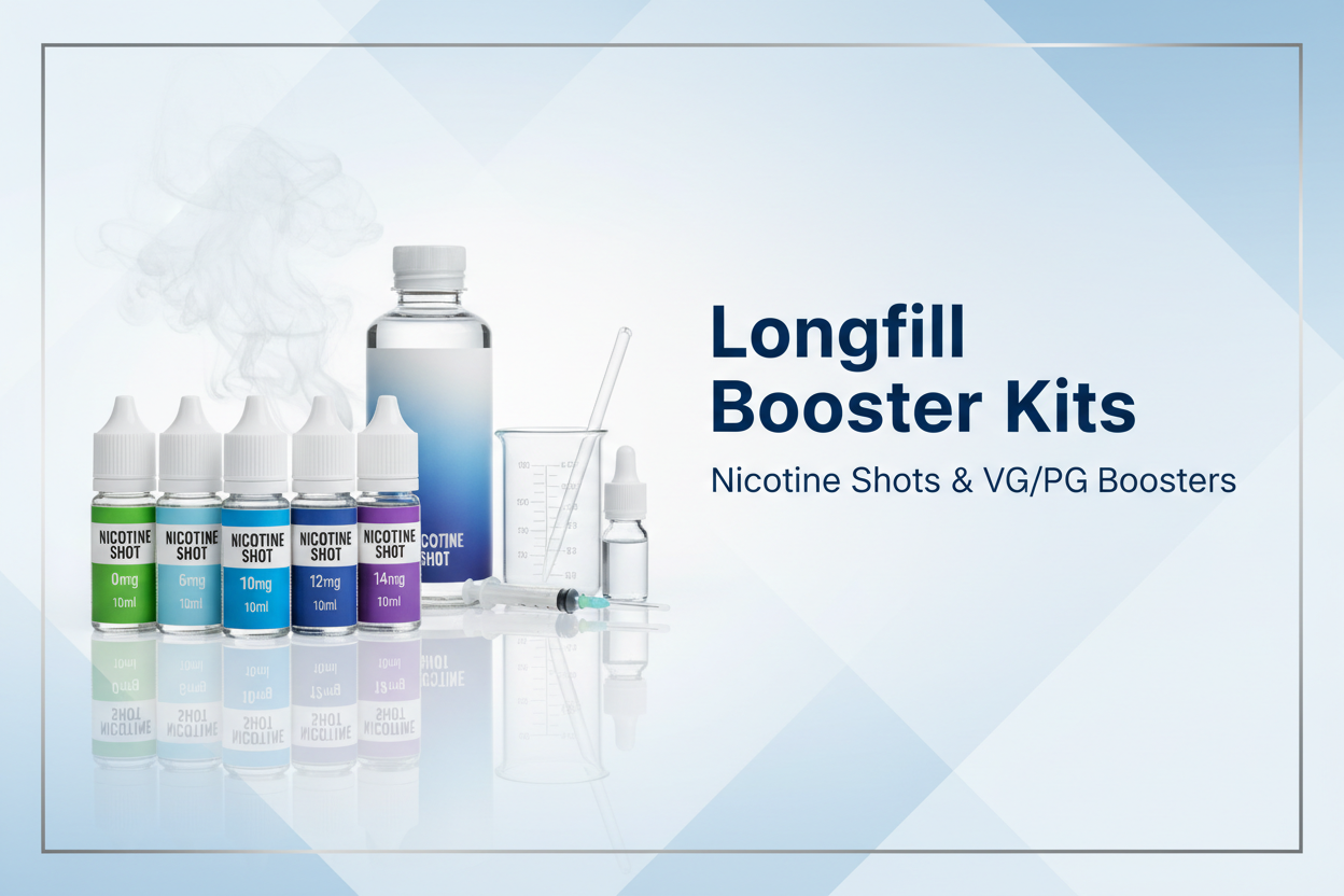 Longfill Booster Kits - Nicotine Shots & VG/PG Boosters