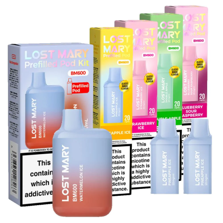 Lost Mary BM600 Kits and Pods Vapesdirect Lost Mary BM600 Kits and Pods Vapesdirect