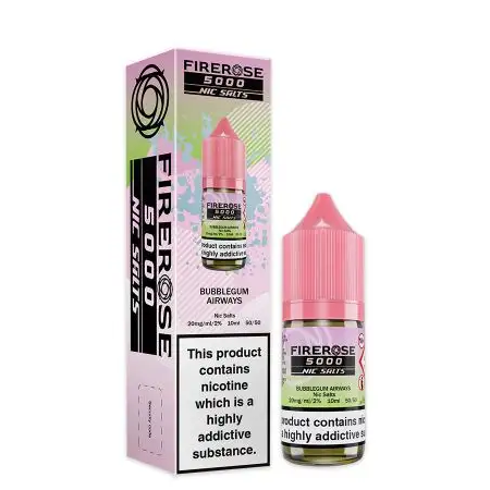 Firerose 5000 Bubblegum Airways Nic Salt 10ml - Vapesdirect