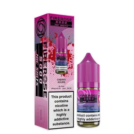 Firerose 5000 Cherry Sours Nic Salt 10ml - Vapesdirect