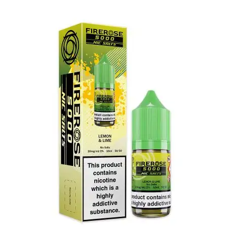 Firerose 5000 Nic Salts - Lemon Lime