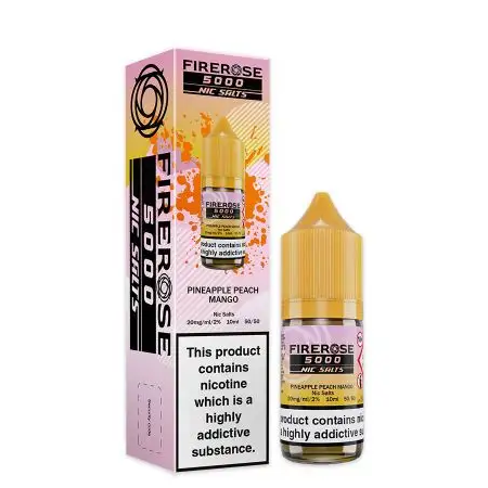 Firerose 5000 Pineapple Peach Mango Nic Salt 10ml - Vapesdirect