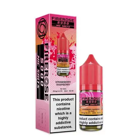 Firerose 5000 Strawberry Raspberry Nic Salt 10ml - Vapesdirect
