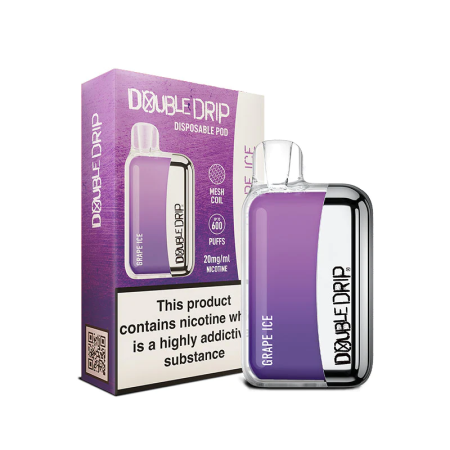 Double Drip Disposable Vape - Grape Ice - Vapesdirect