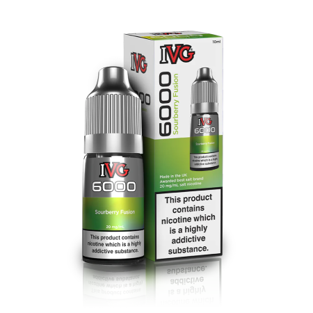 IVG 6000 10ml Bar Salts - Sourberry Fusion - Vapesdirect