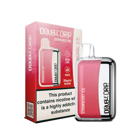 Double Drip Disposable Vape - Strawberry Ice - Vapesdirect