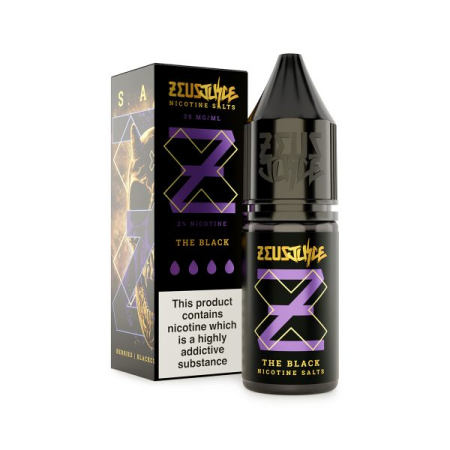 Zeus Juice The Black Nic Salt 10ml E-Liquid - Vapesdirect
