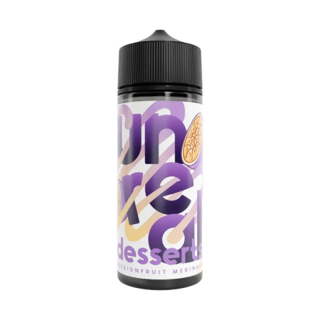 Unreal Desserts 100ML Shortfill - Passionfruit Meringue - Vapesdirect