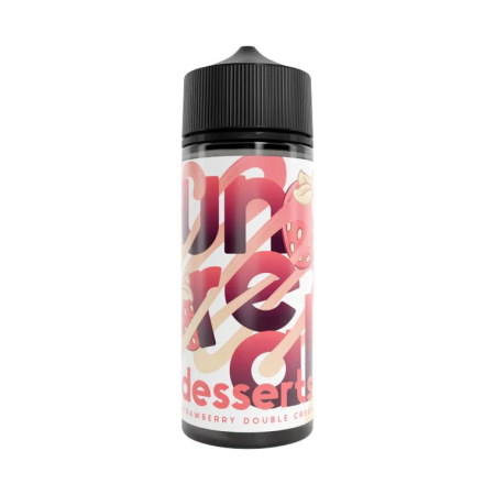 Unreal Desserts 100ML Shortfill - Strawberry Double Cream - Vapesdirect