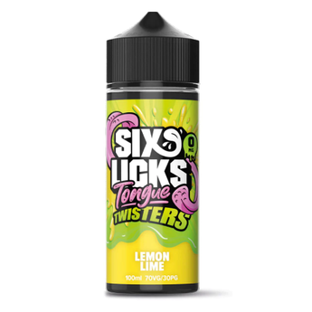 Six Licks Shortfill Tongue Twisters - Lemon Lime