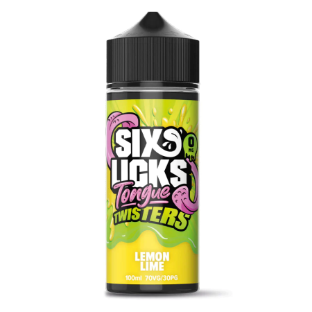 Six Licks Shortfill Tongue Twisters - Lemon Lime
