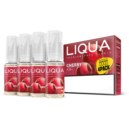 Liqua 10ml 4-Pack Cherry - Vapesdirect