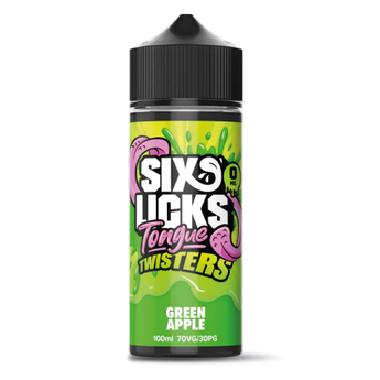 Six Licks Shortfill Tongue Twisters - Green Apple