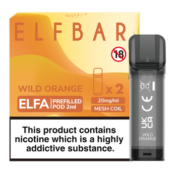 Elf Bar Elfa Replacement Pods Wild Orange