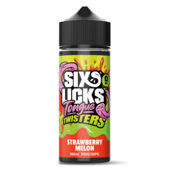 Six Licks Shortfill Tongue Twisters - Strawberry Melon