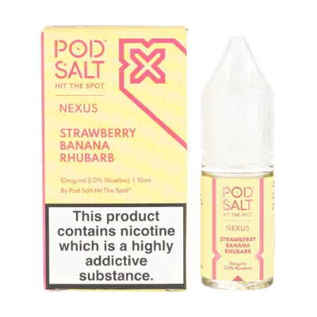 Pod Salt Nexus Strawberry Banana 10ml Nic Salt Eliquid - Vapesdirect