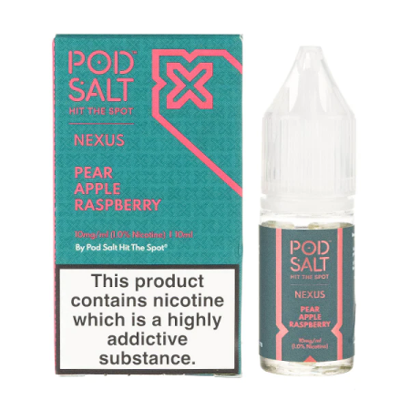 Pod Salt Nexus Pear Apple Raspberry 10ml Nic Salt Eliquid - Vapesdirect