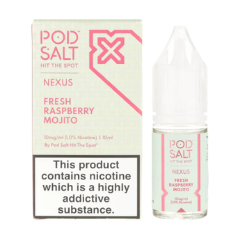 Pod Salt Nexus Fresh Raspberry Mojito 10ml Nic Salt Eliquid