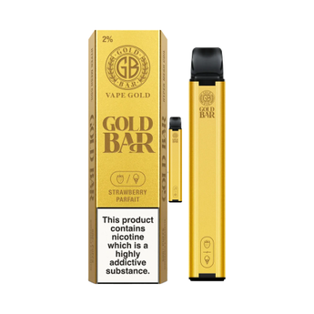 Gold Bar Disposable Vape - Strawberry Parfait