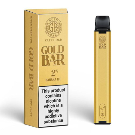 Gold Bar Disposable Vape - Banana Ice - Vapesdirect