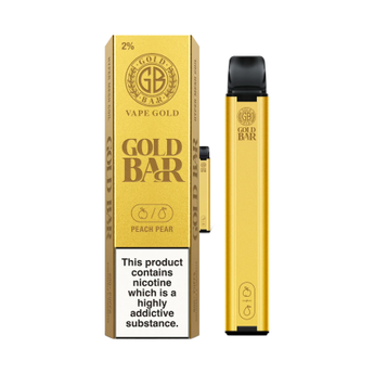 Gold Bar Disposable Vape - Peach Pear