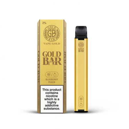 Gold Bar Disposable Vape - Blueberry Peach - Vapesdirect