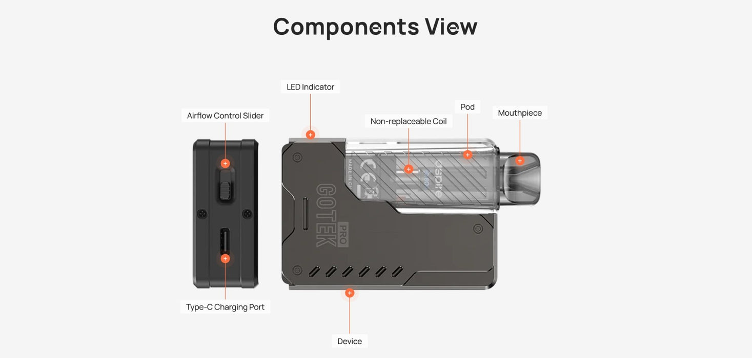 Aspire Gotek X Pod Kit | Aspire Gotek Vape £8.99