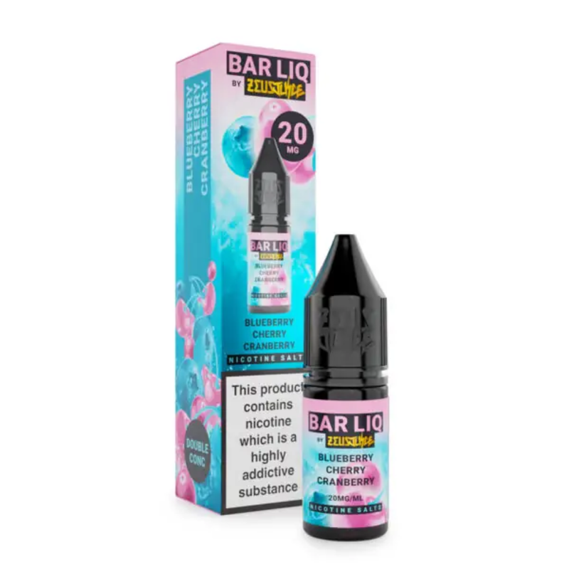 Zeus Juice Bar LIQ Salts Blueberry Cherry Cranberry 10ml Nic Salt