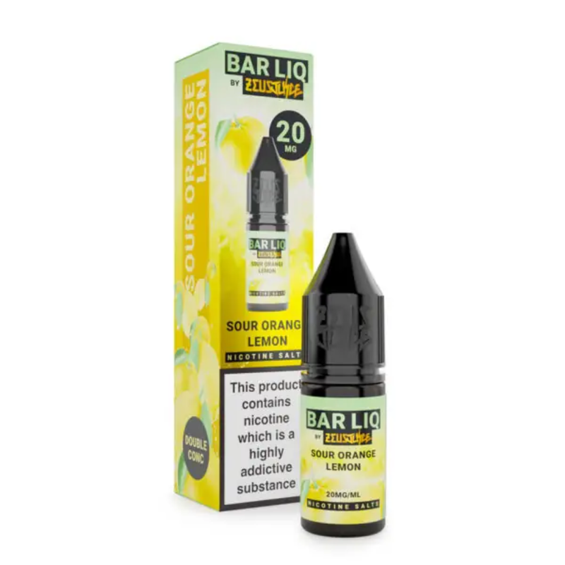 Zeus Juice Bar LIQ Salts Sour Orange Lemon 10ml Nic Salt
