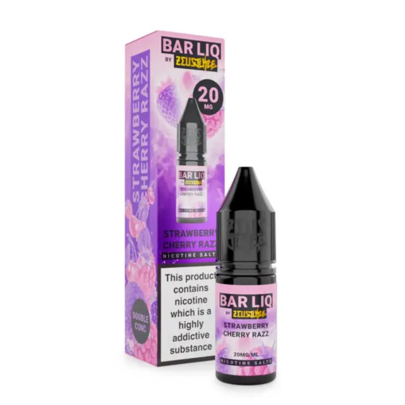 Zeus Juice Bar LIQ Salts Strawberry Cherry Razz 10ml Nic Salt
