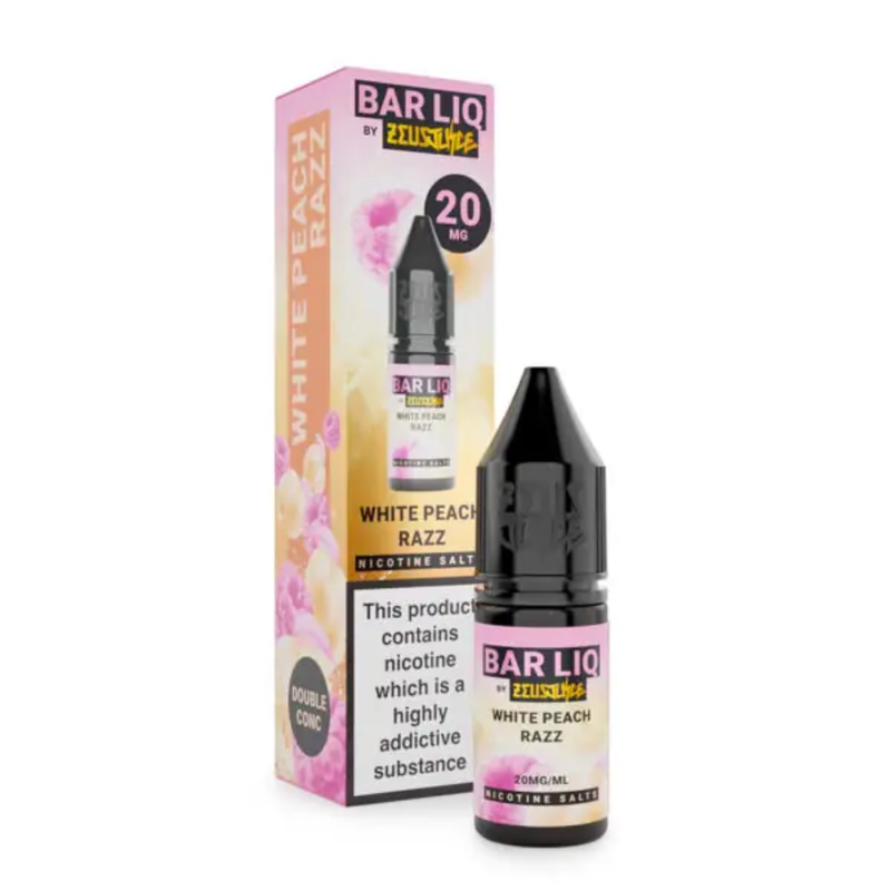 Zeus Juice Bar LIQ Salts White Peach Razz 10ml Nic Salt