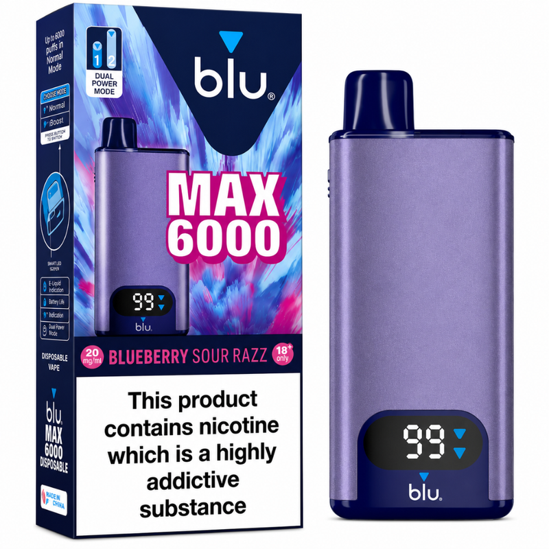 Blu MAX 6000 Rechargeable Vape Kit