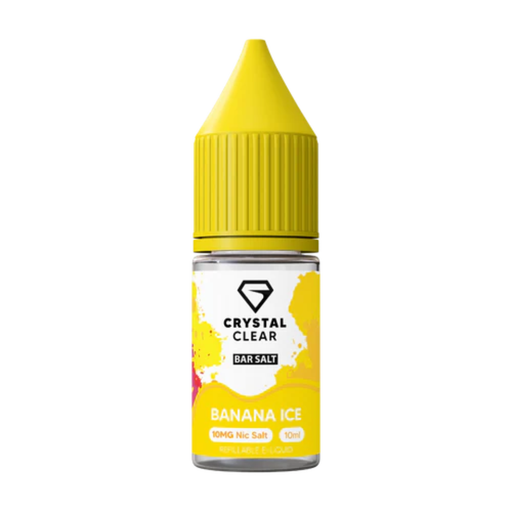 Crystal Clear Banana Ice Bar Nic Salt E-Liquid 10ml - Vapesdirect