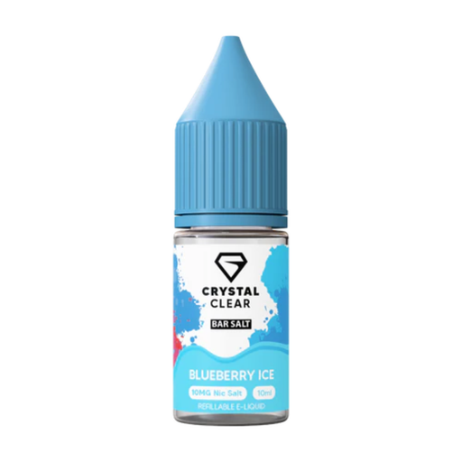 Crystal Clear Blueberry Ice Bar Nic Salt E-Liquid 10ml - Vapesdirect