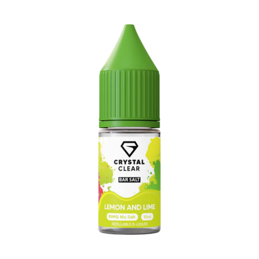 Crystal Clear Lemon Lime Bar Nic Salt E-Liquid 10ml - Vapesdirect