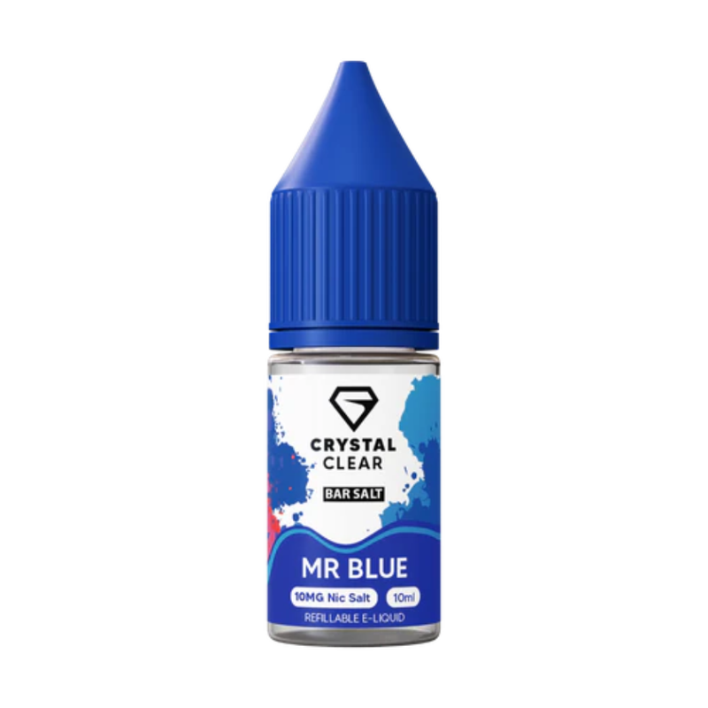 Crystal Clear Mr Blue Bar Nic Salt E-Liquid 10ml - Vapesdirect