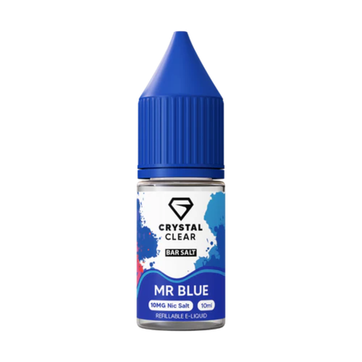 Crystal Clear Mr Blue Bar Nic Salt E-Liquid 10ml - Vapesdirect