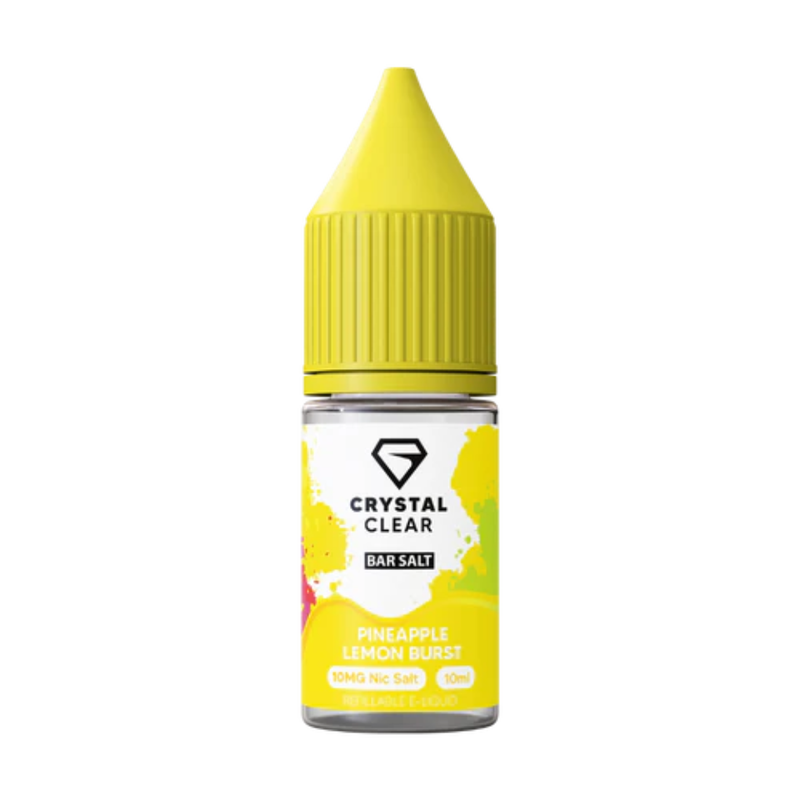 Crystal Clear Pineapple Lemon Burst Bar Nic Salt E-Liquid 10ml - Vapesdirect