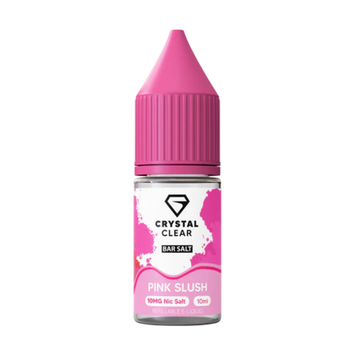 Crystal Clear Pink Slush Bar Nic Salt E-Liquid 10ml - Vapesdirect