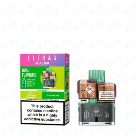 Elf Bar Dual 10K Prefilled Pods + Refill Containers – Dual Flavours